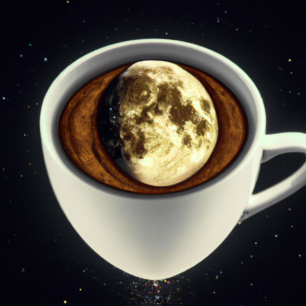 Луна, плавающая в чашке кофе